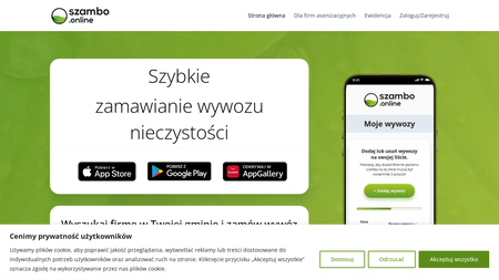 Zamawianie wywozu nieczystości - szambo.online